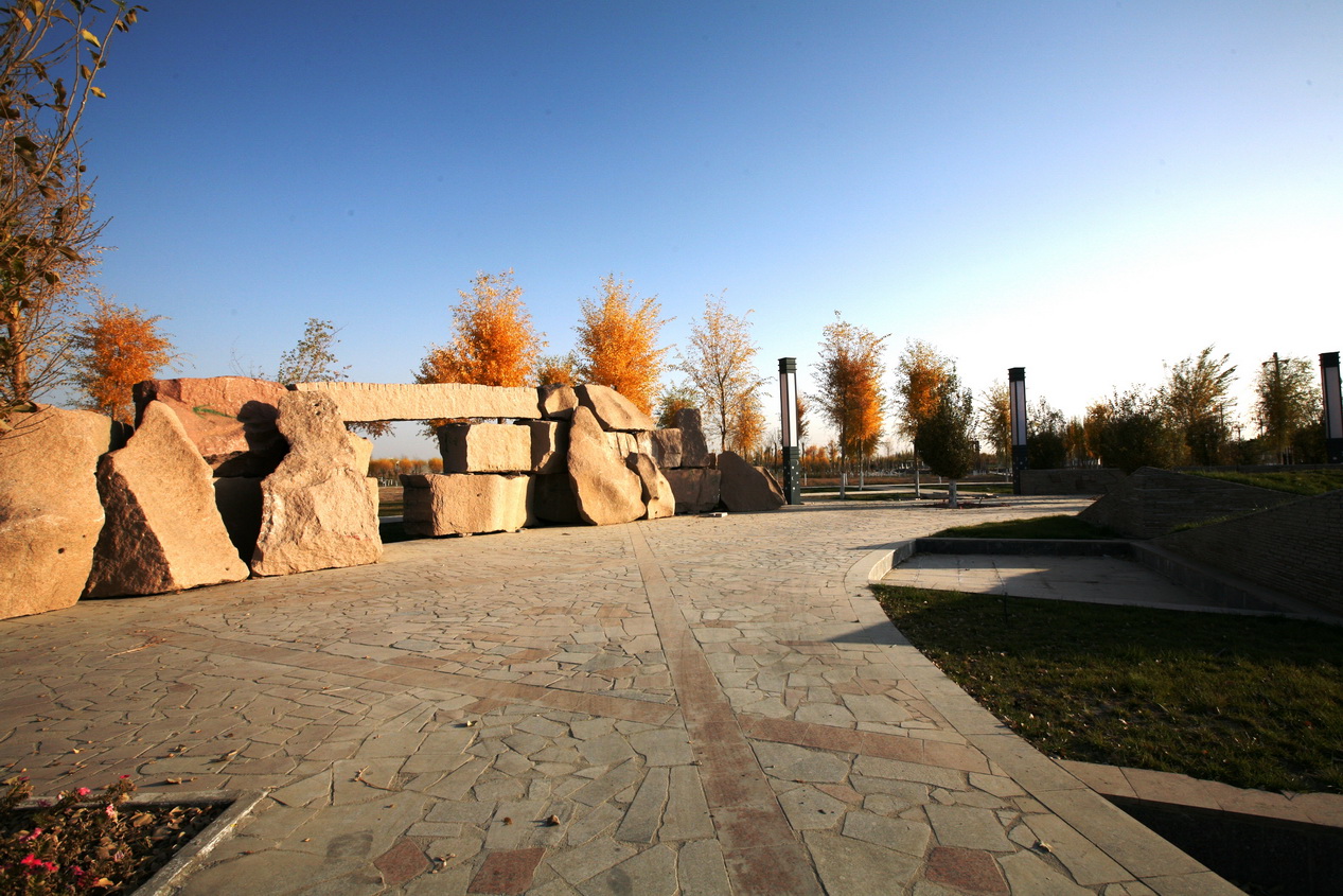 新疆巴州和碩濱河公園